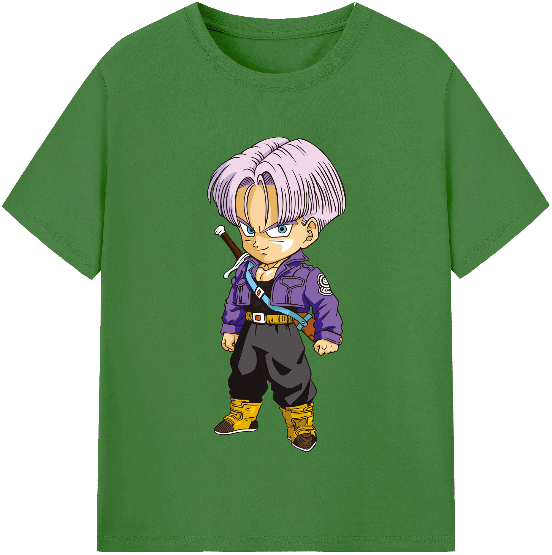 （画像用） ドラゴンボール トランクス（Torankusu）DRAGON BALL Trunks レディースカジュアルプリントTシャツ（綿100％）